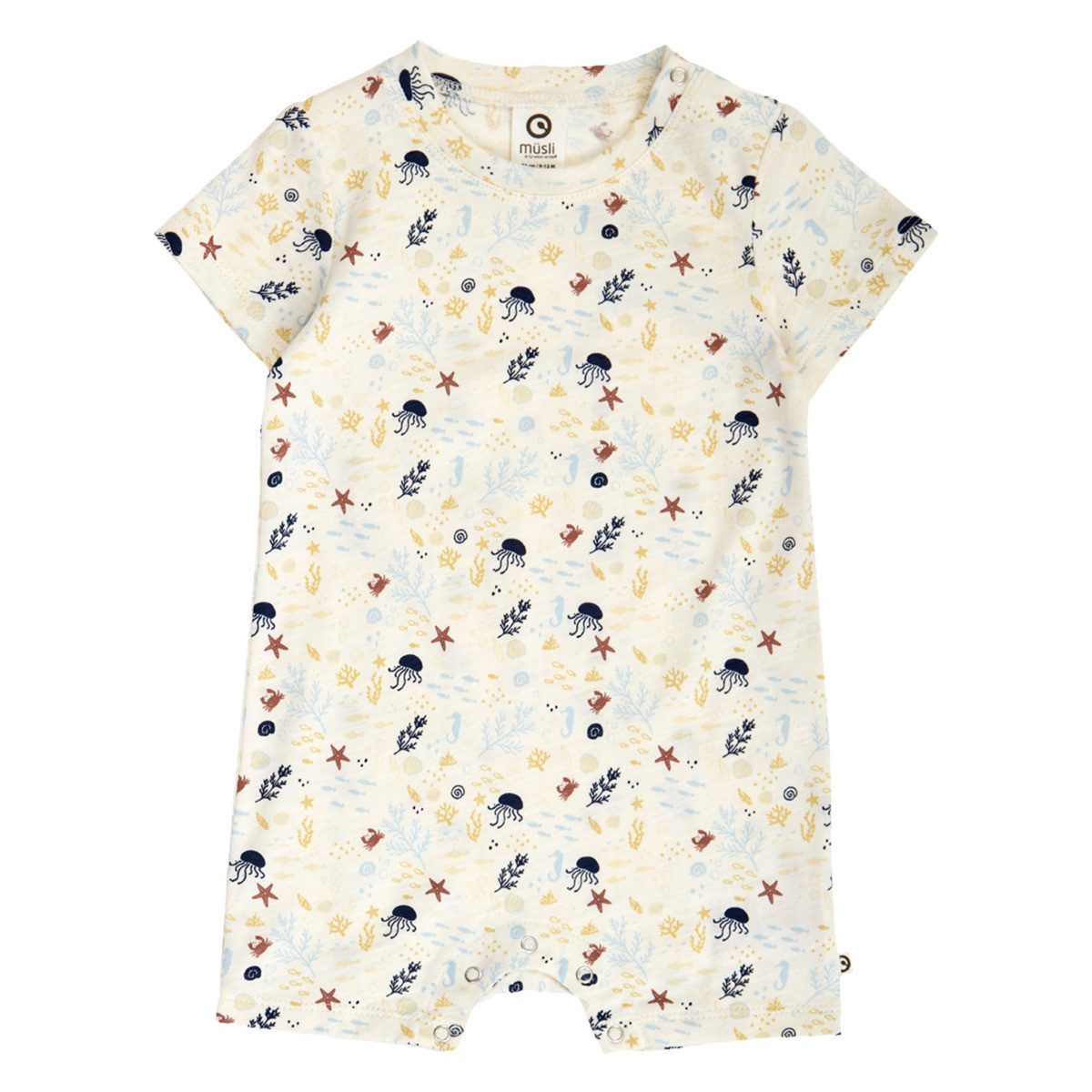 Müsli by GREEN COTTON Spieler 1583048900 Jungen Sommerstrampler, Einteiler, Babyanzug, Kurzarm-Strampler, Overall