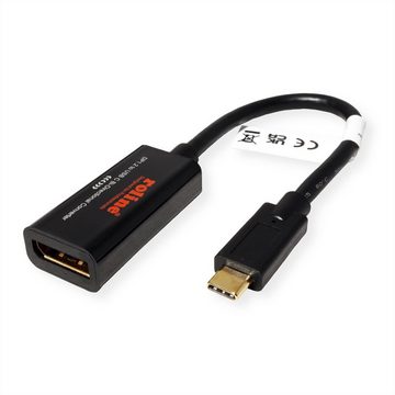 ROLINE USB Typ C - DisplayPort, v1.2, bidirektionaler Kabel-Adapter, ST/BU Audio- & Video-Adapter USB Typ C (USB-C) Männlich (Stecker) zu DisplayPort Weiblich (Buchse), 20.0 cm