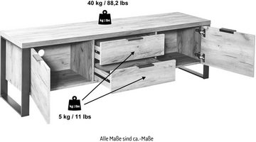 Jahnke TV-Board LOOP, Breite ca. 152 cm