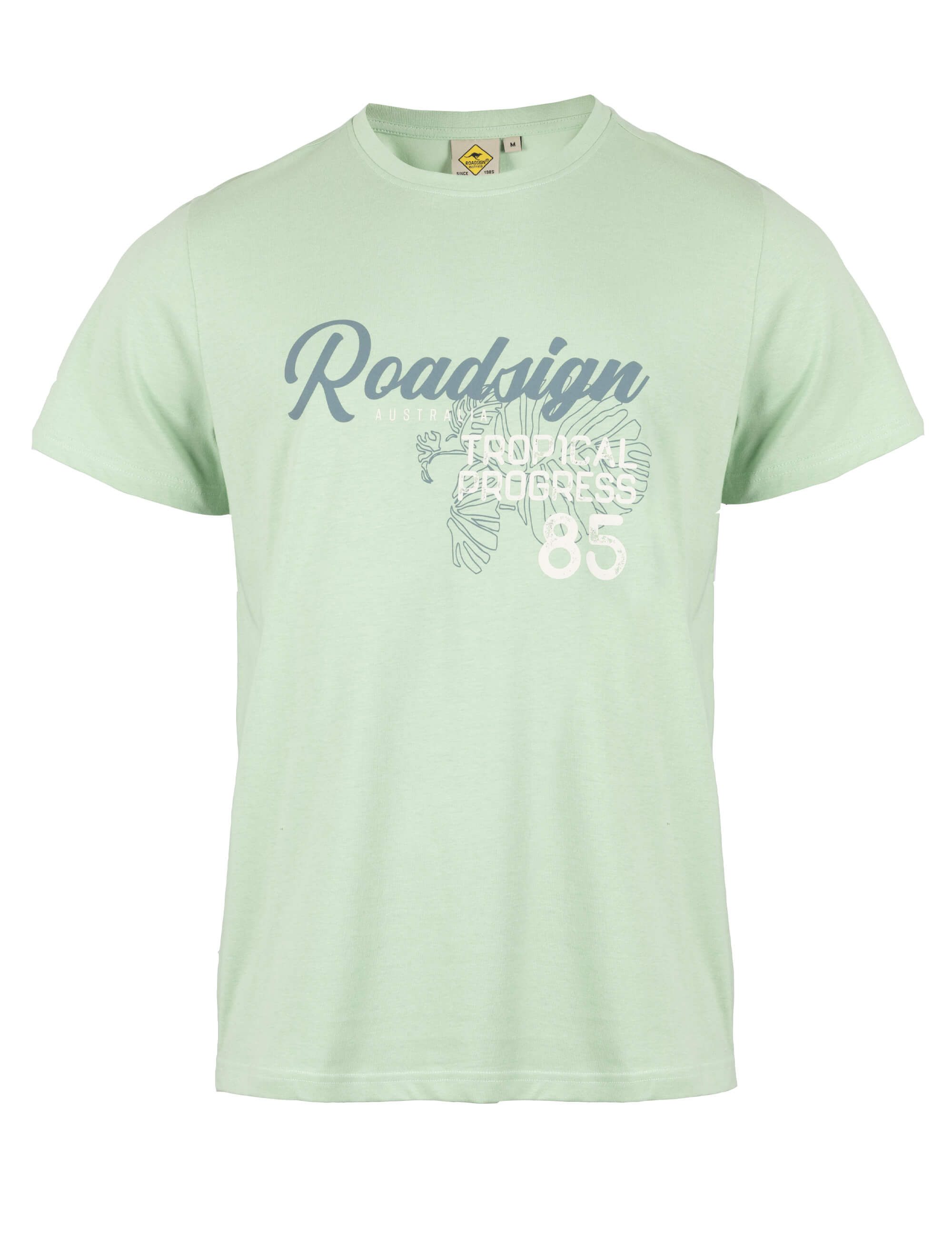 ROADSIGN australia T-Shirt Roadmark 85 (1, 1-tlg., 1) mit Retro-Schriftzug, weiche Baumwolle, für entspannte Outdoor Styles