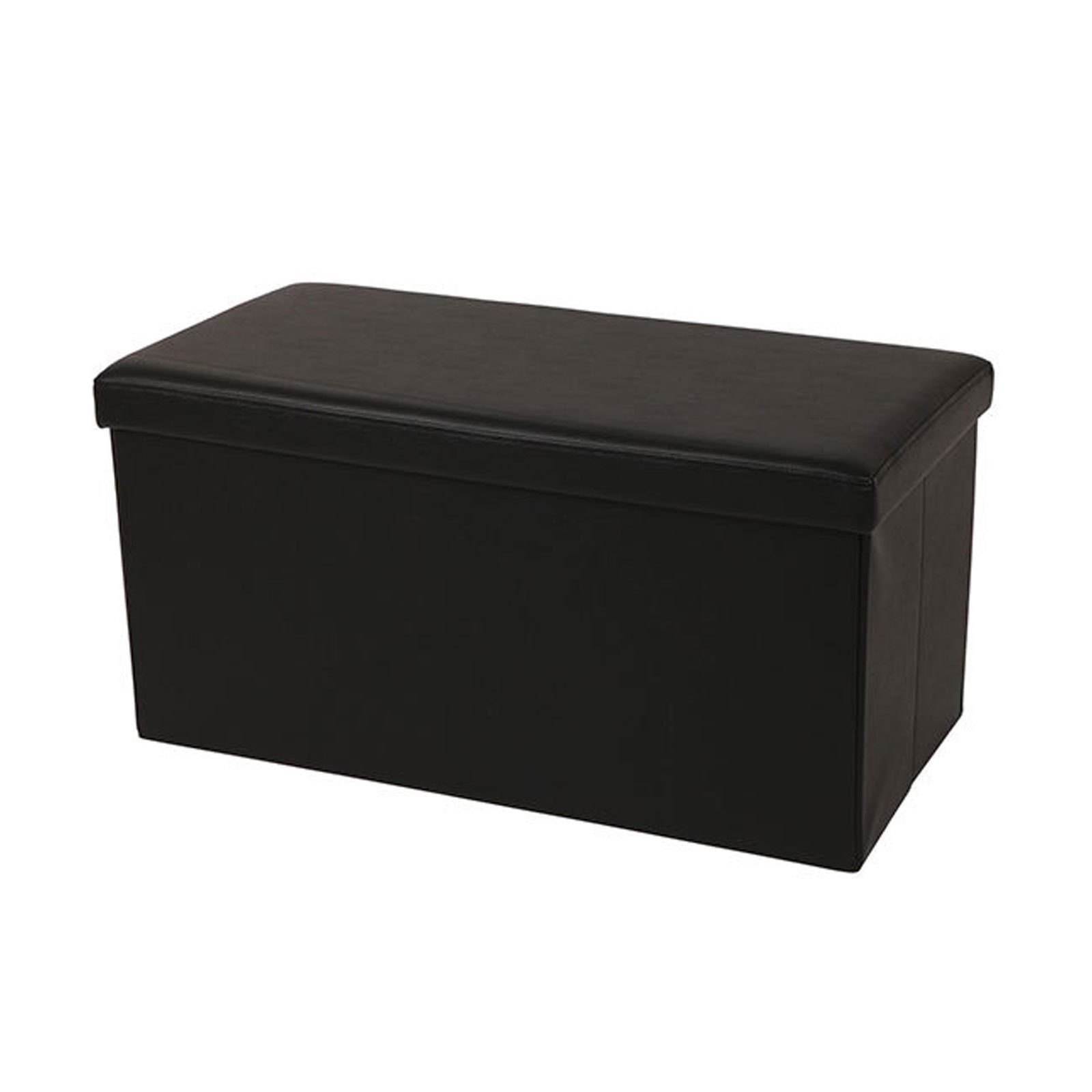 ECHTWERK Sitzwürfel Sitzbank mit Stauraum "SeatBox", Faltbare Polsterbank aus hochwertigem Kunstleder, Bis 300 kg belastbar