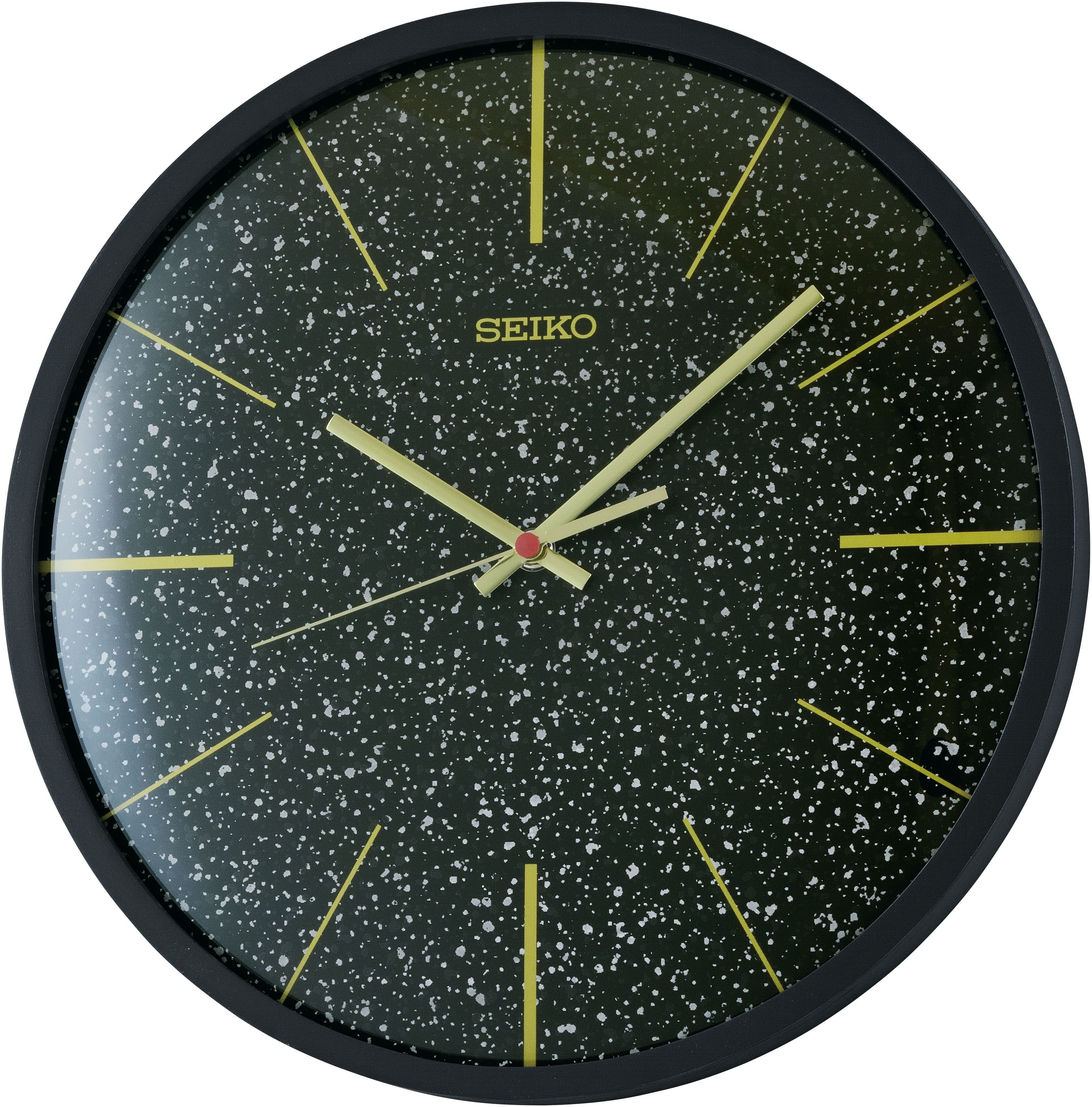 Seiko Wanduhr (Quarzuhr, durchlaufende Sekunde, Wohnzimmer, Esszimmer, Büro)