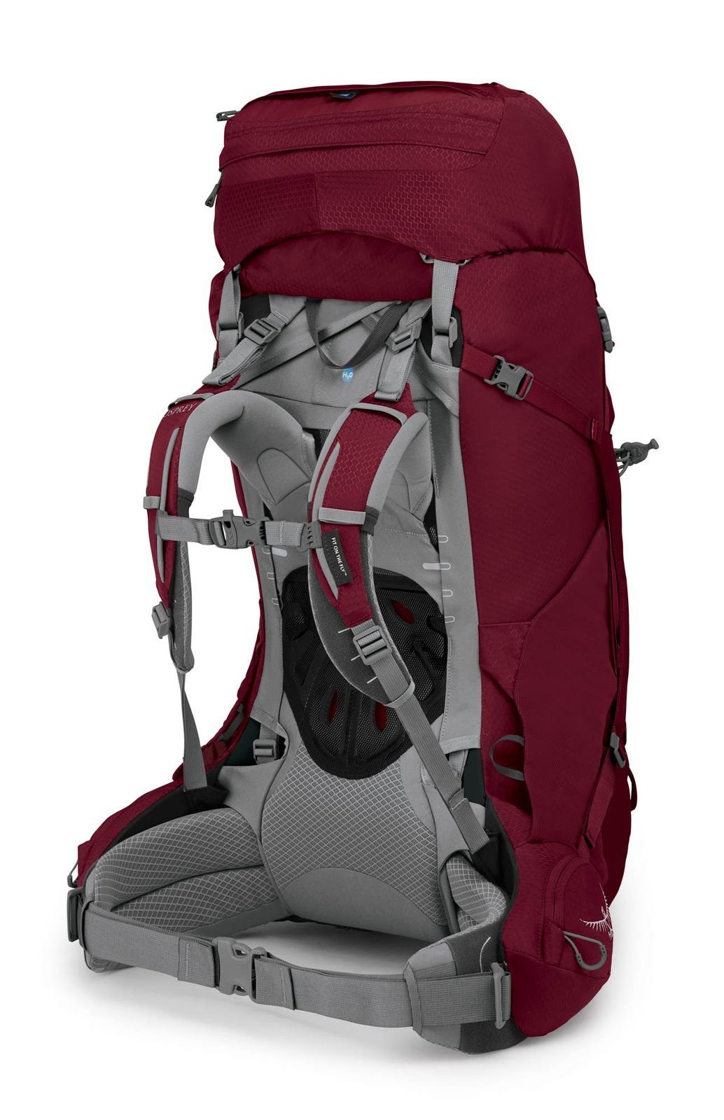 Claret Osprey Red Rucksack