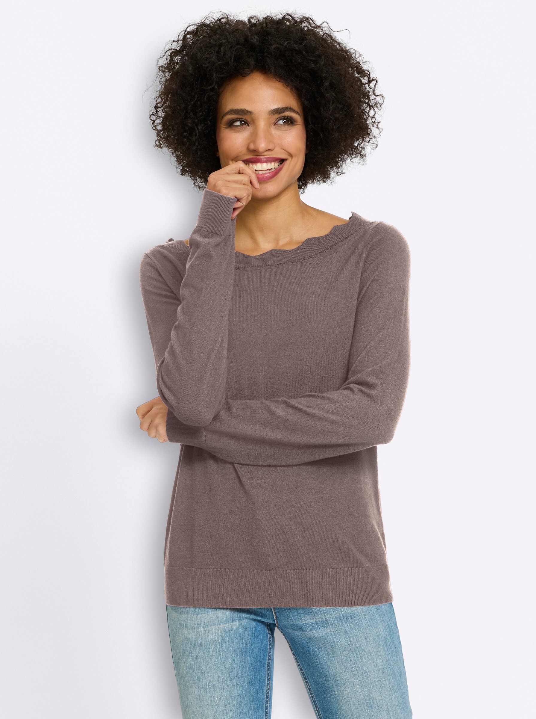 heine Strickpullover Pullover Langarm