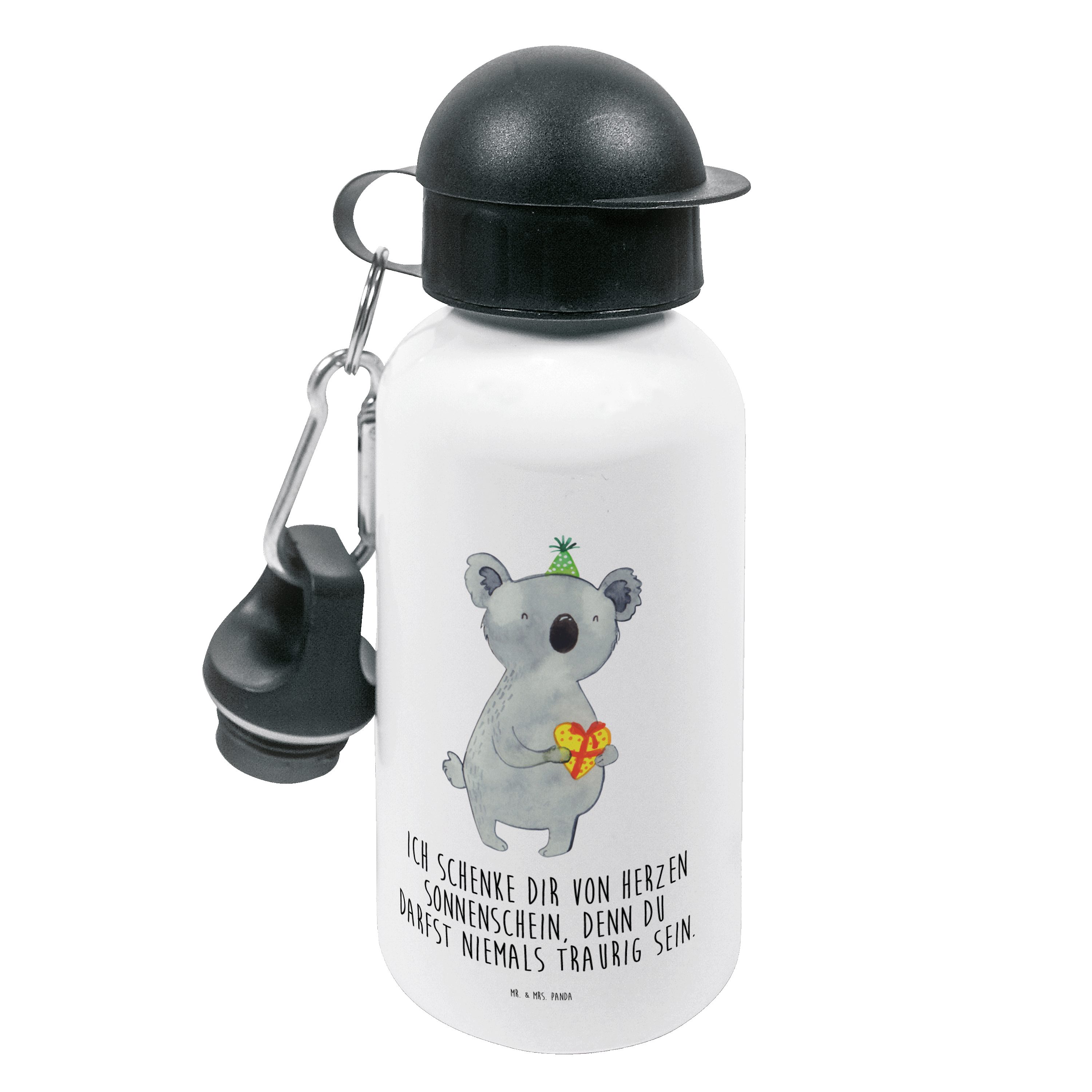 Mr. & Mrs. Panda Trinkflasche Koala Geschenk - Weiß - Kindertrinkflasche, Kinder Trinkflasche, Part