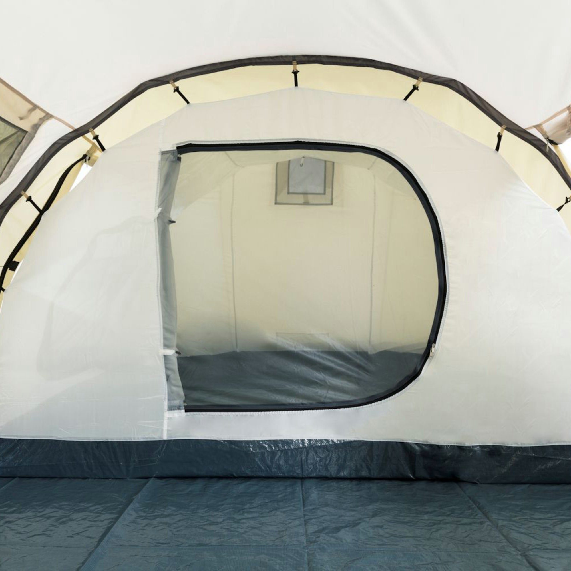 CampFeuer Personen: Tunnelzelt mm 3000 Wassersäule, Personen, Schwarz, Sand / Super+ für 4 Zelt 4