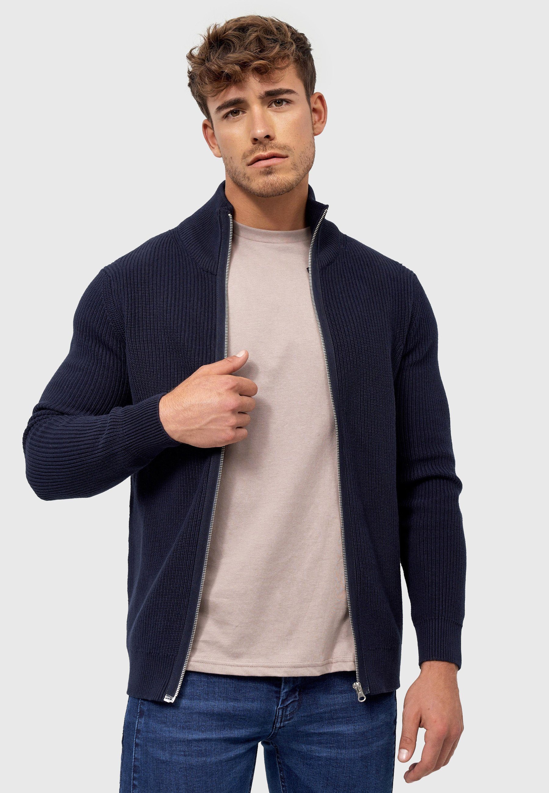 Indicode Strickjacke Herren Dodson Herrenstrickjacke günstig online kaufen