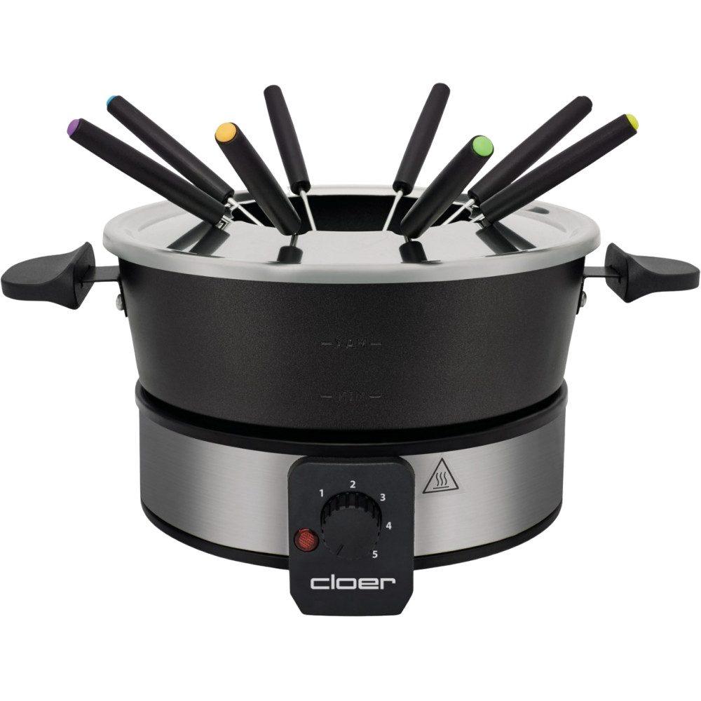 Cloer Elektro-Fondue 6679 - Fondue - edelstahl/schwarz