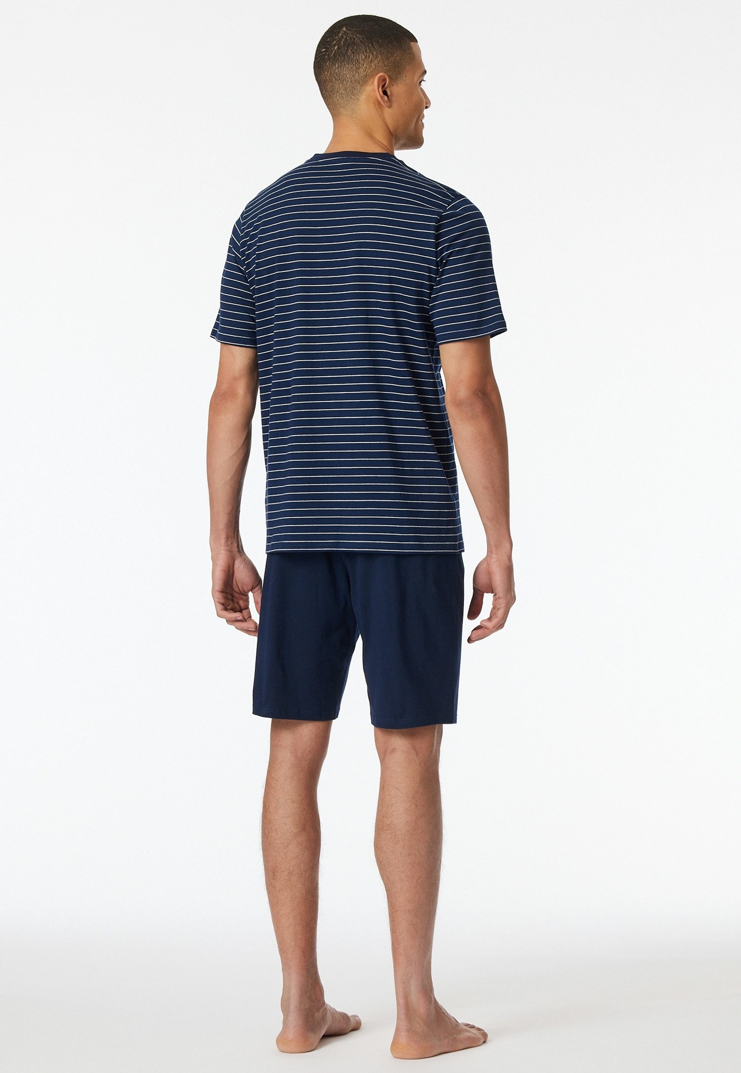 Schiesser Shorty Casual Essentials (2 tlg) mit Streifen
