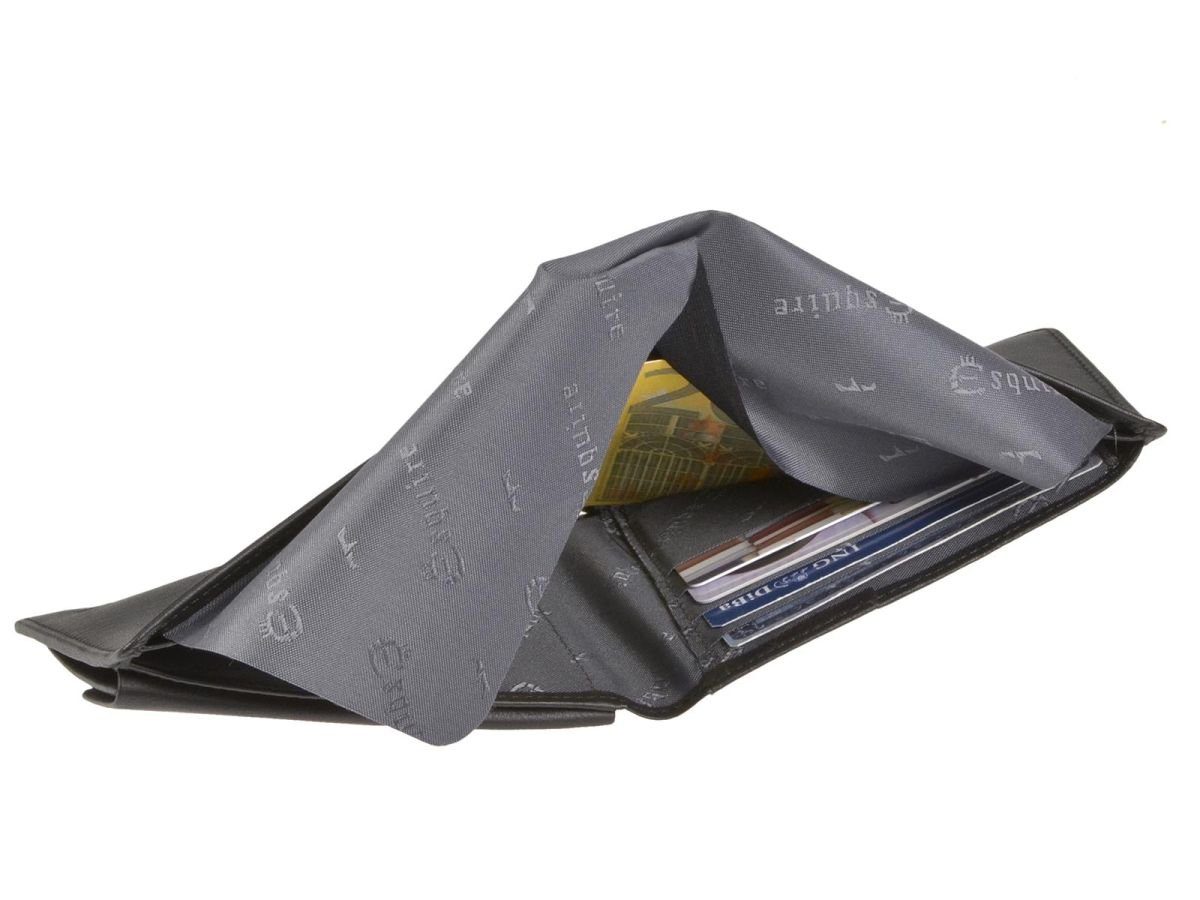 8 Portemonnaie, Kartenfächer Logo, Geheimfach, Geldbörse Geldbeutel, Linkshänder, Esquire