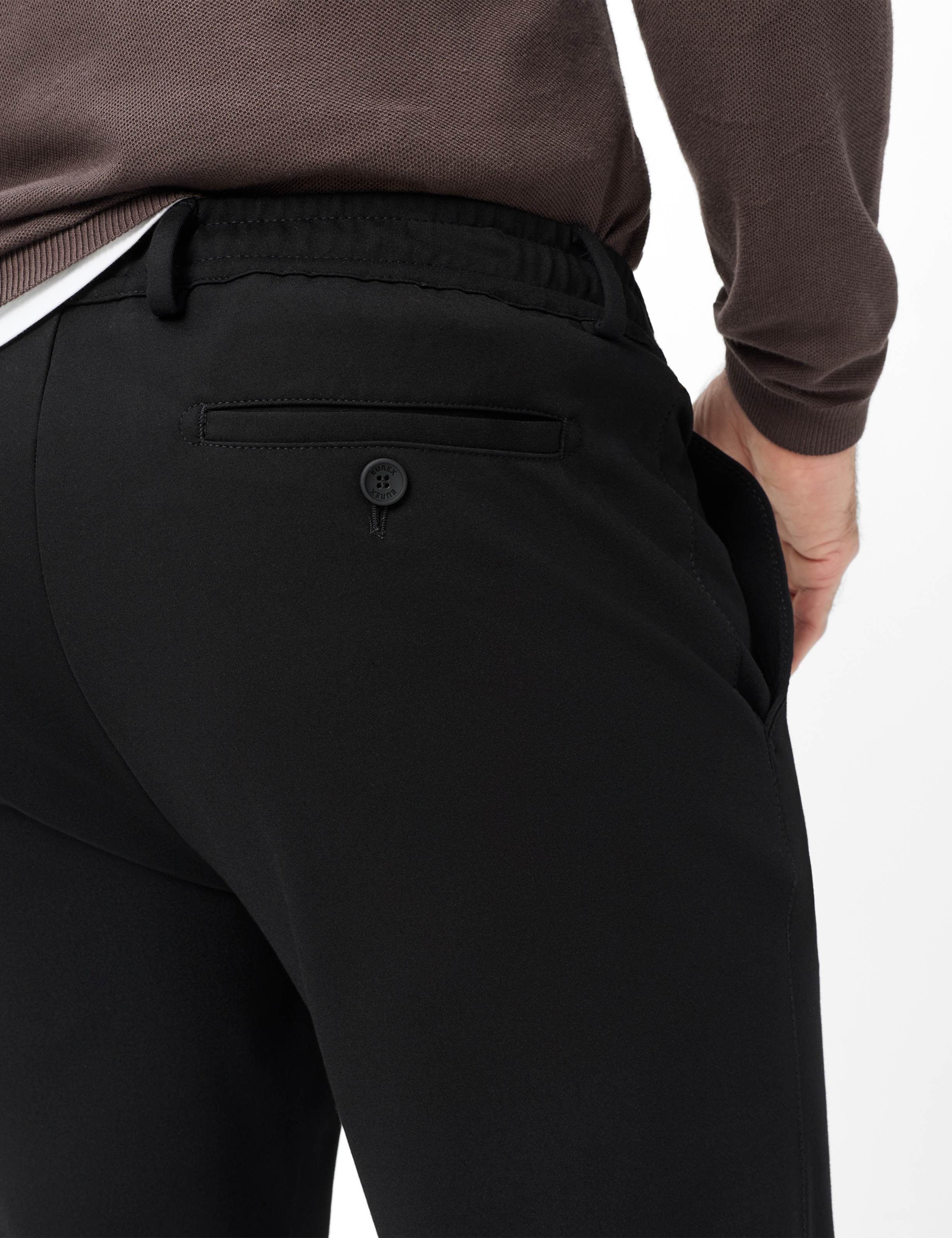 EUREX by BRAX Chinohose Style THORE Jersey: Schlupfhose im Regular Fit – Bild 4 von 5