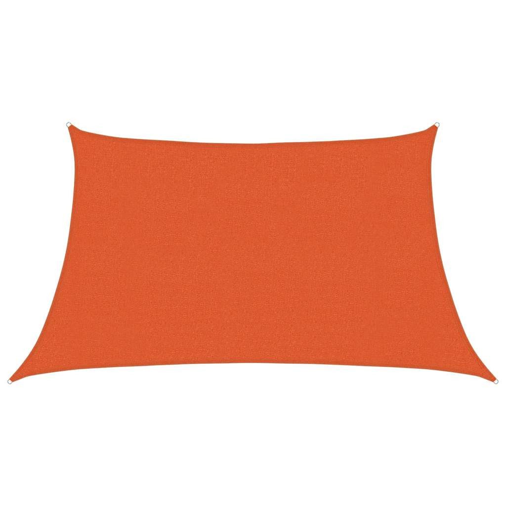 furnicato Sonnensegel Trapez 3/4 x 2 m Orange aus HDPE mit UV-Schutz, (1-tlg)