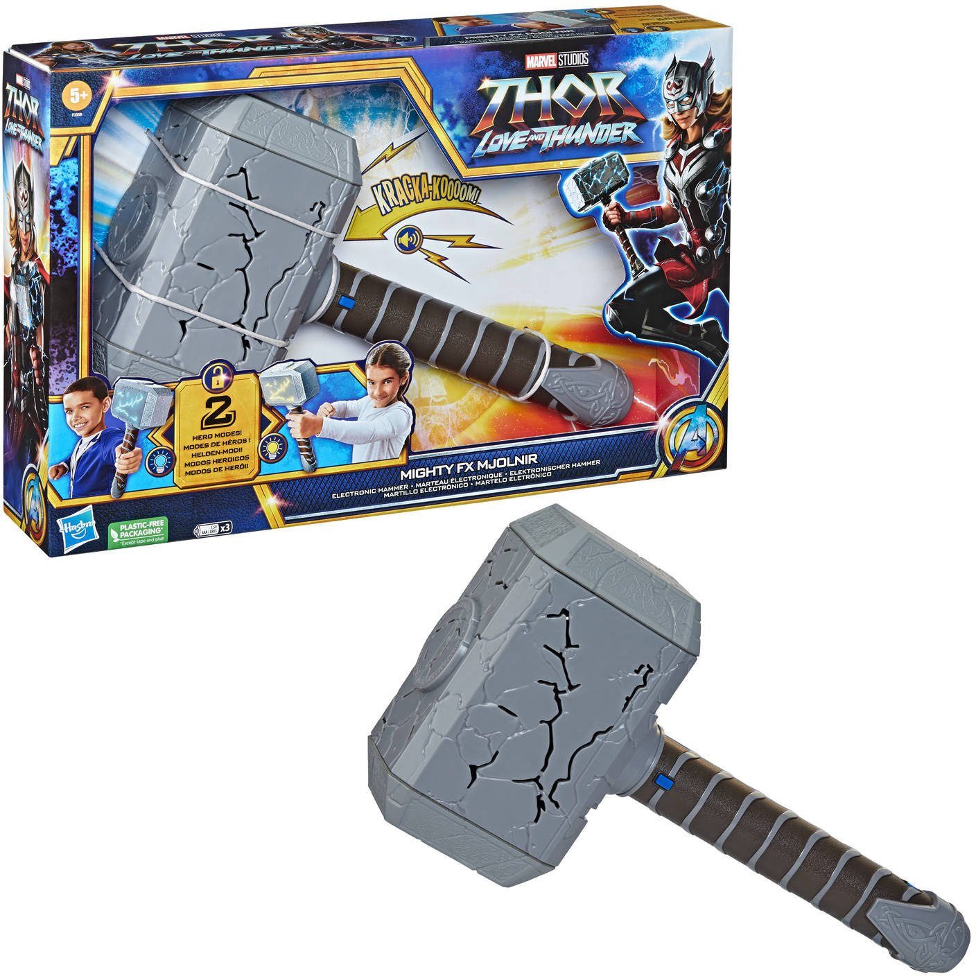 Hasbro Blaster »Marvel Studios Thor: Love and Thunder elektronischer  Mjölnir Hammer«, mit Licht und Sound online kaufen | OTTO