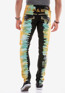 Cipo & Baxx Slim-fit-Jeans im extravaganten Look