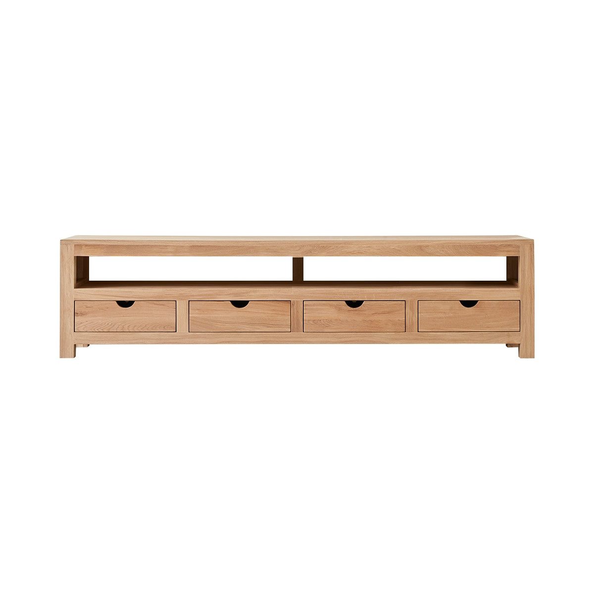 Tikamoon TV-Schrank TV-Schrank Oliver aus massivem Eichenholz 200 cm