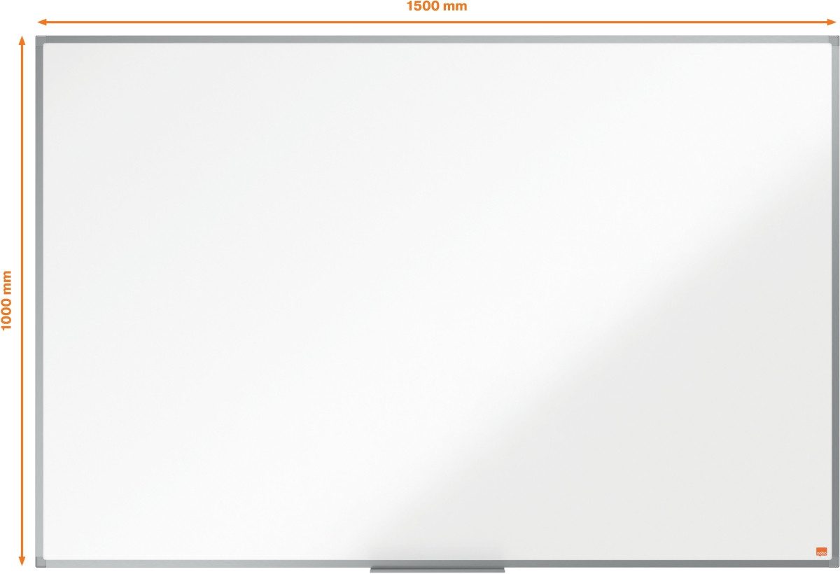 NOBO Magnettafel Whiteboard Essence Melamin nicht magnetisch Aluminiumrahmen 1500x1000m