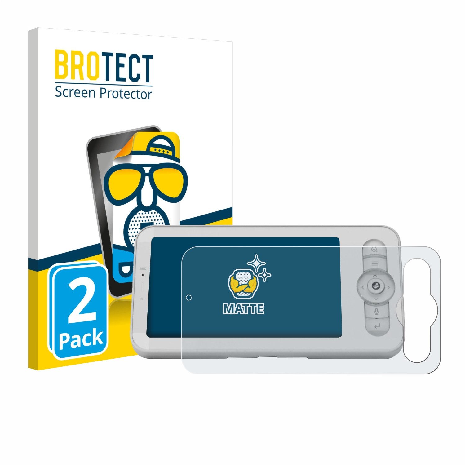 BROTECT Displayschutzfolie Schutzfolie für Maxi-Cosi See Pro Babyphone, 2 Stück, Displayschutz Schutz Folie Matt Entspiegelungsfolie