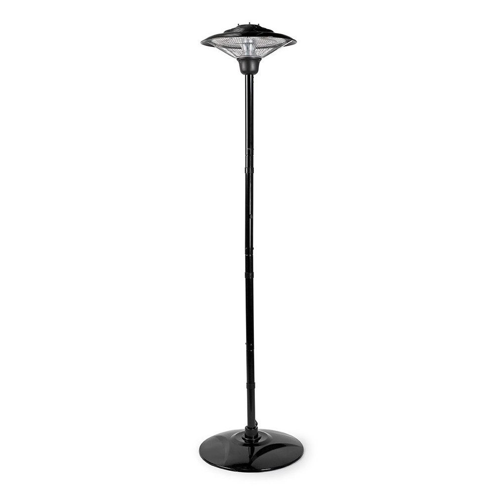 Nedis Heizgerät Elektro Heizpilz Heizstrahler Terrassenheizer mit Mast 200cm 1500W, 1500 W