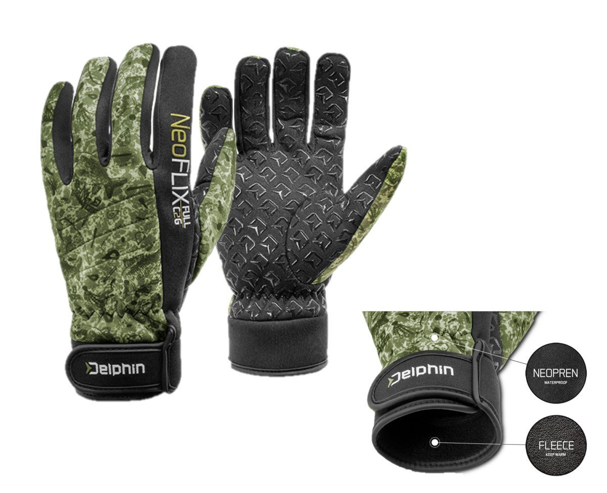 Angelhandschuhe Neopren NeoFlix Winterhandschuh Fleece gefüttert Grip Angelhandschuh