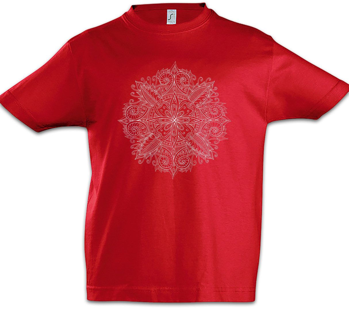 Print-Shirt Mandala VI Kinder T-Shirt Yantra Hinduism Buddhism Buddhismus