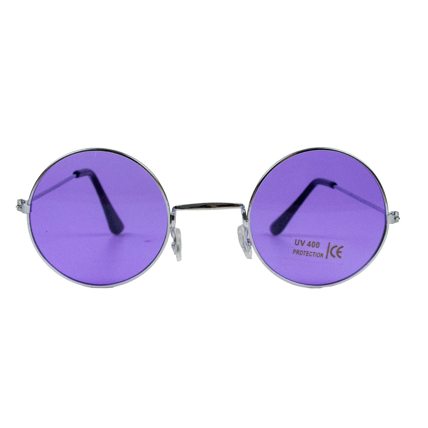 Das Kostümland Verkleidungsmaske Lennon Brille Nickelbrille, Lila