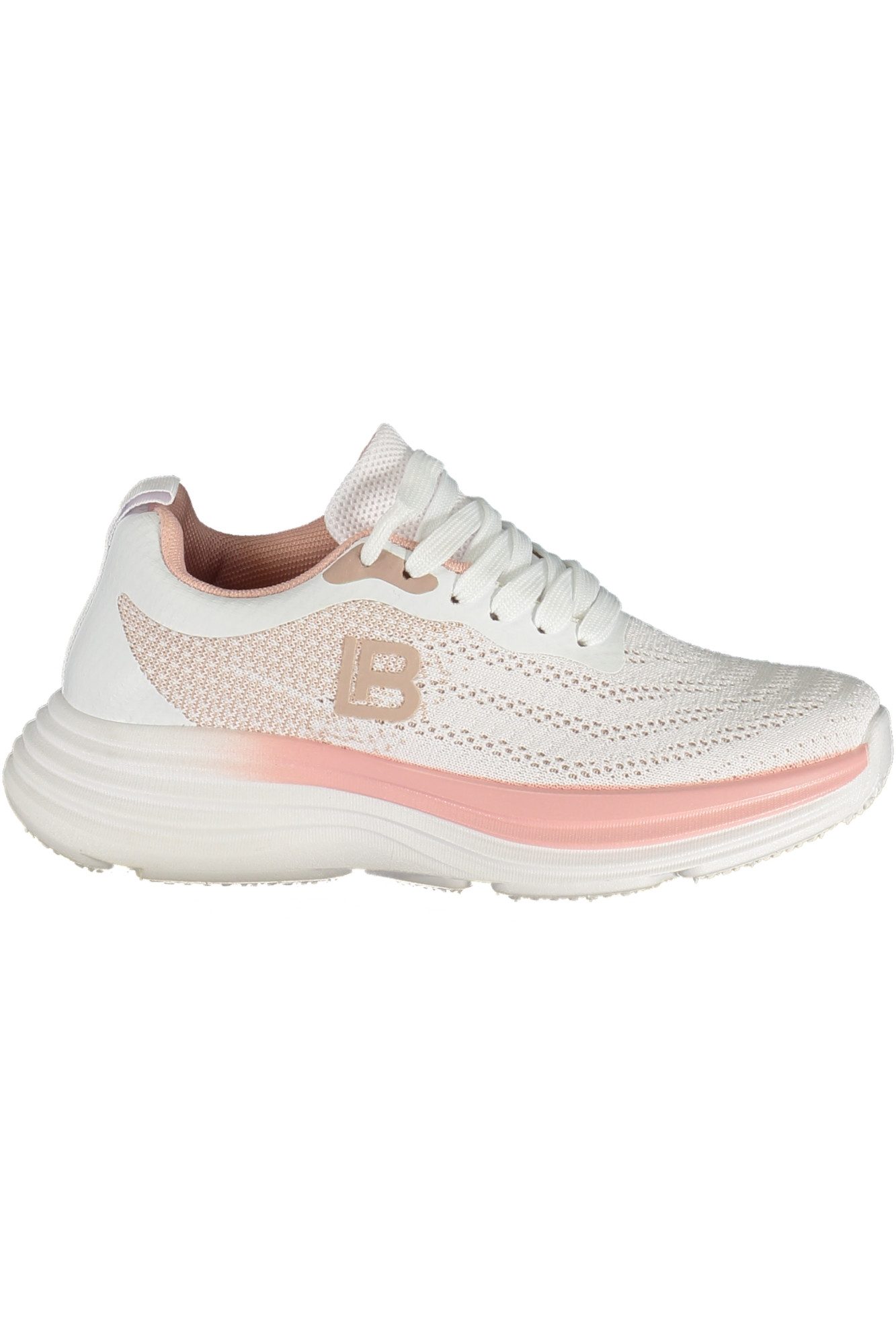 Laura Biagiotti Sneaker Weißer Damensneaker mit Rosa Akzenten &
