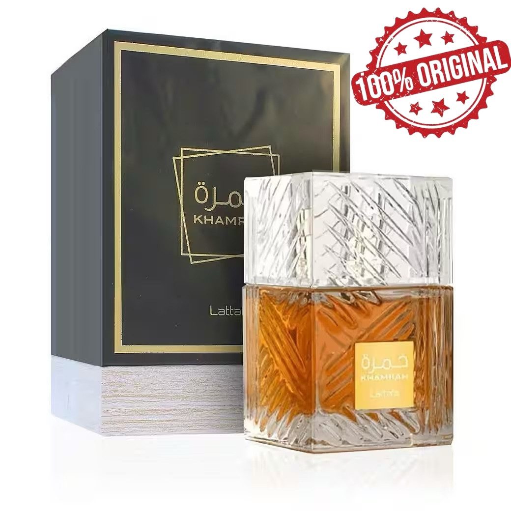 Lattafa Eau de Parfum Khamrah Eau de Parfum 100 ml – Sinnlicher Unisex-Gourmand-Duft, 100% Original, Made in U.A.E, arabischen Parfümkunst