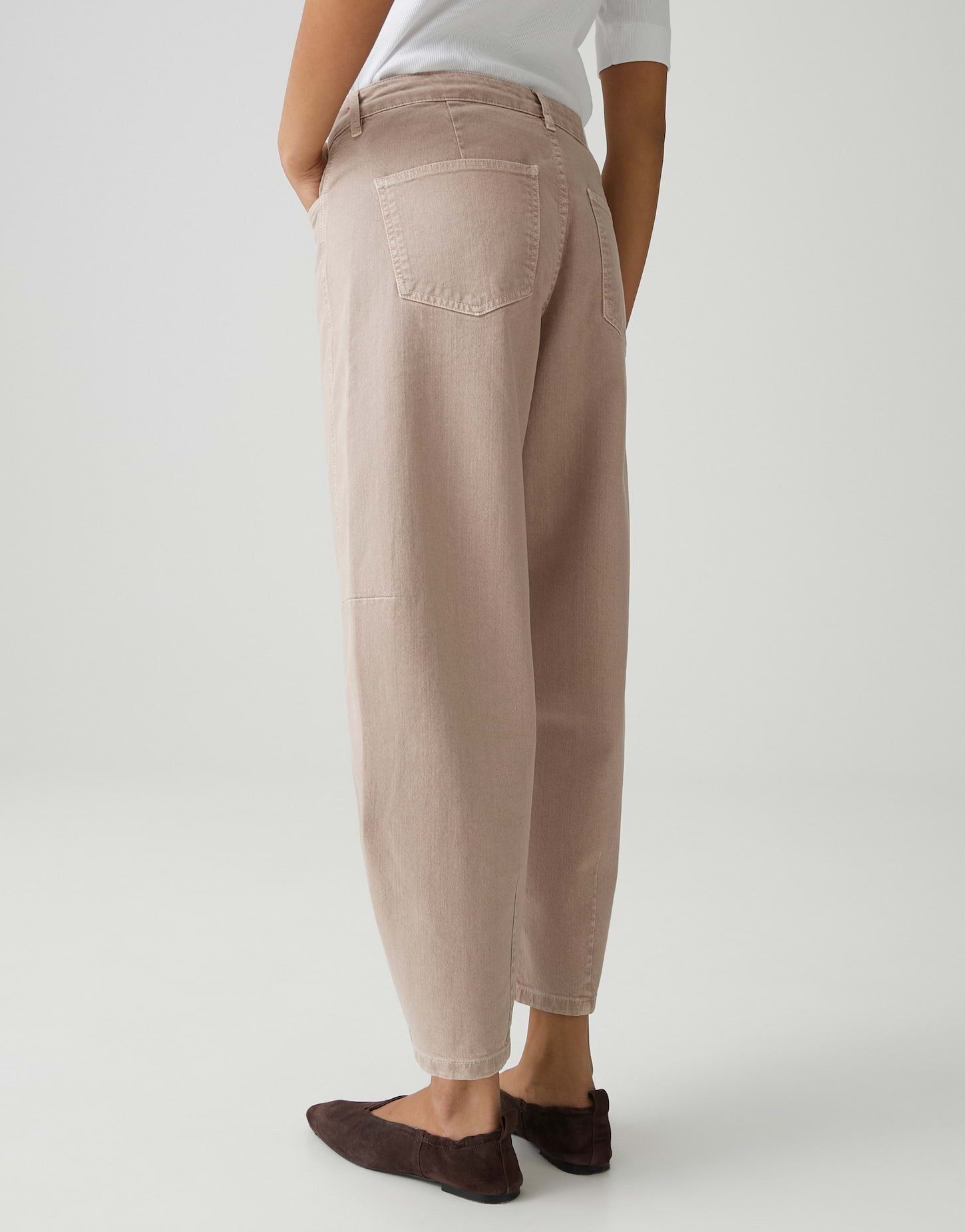 OPUS Relax-fit-Jeans LOLAH VISION Barrel aus BCI Cotton Mix Mid Rise ovales Bein, fester Griff