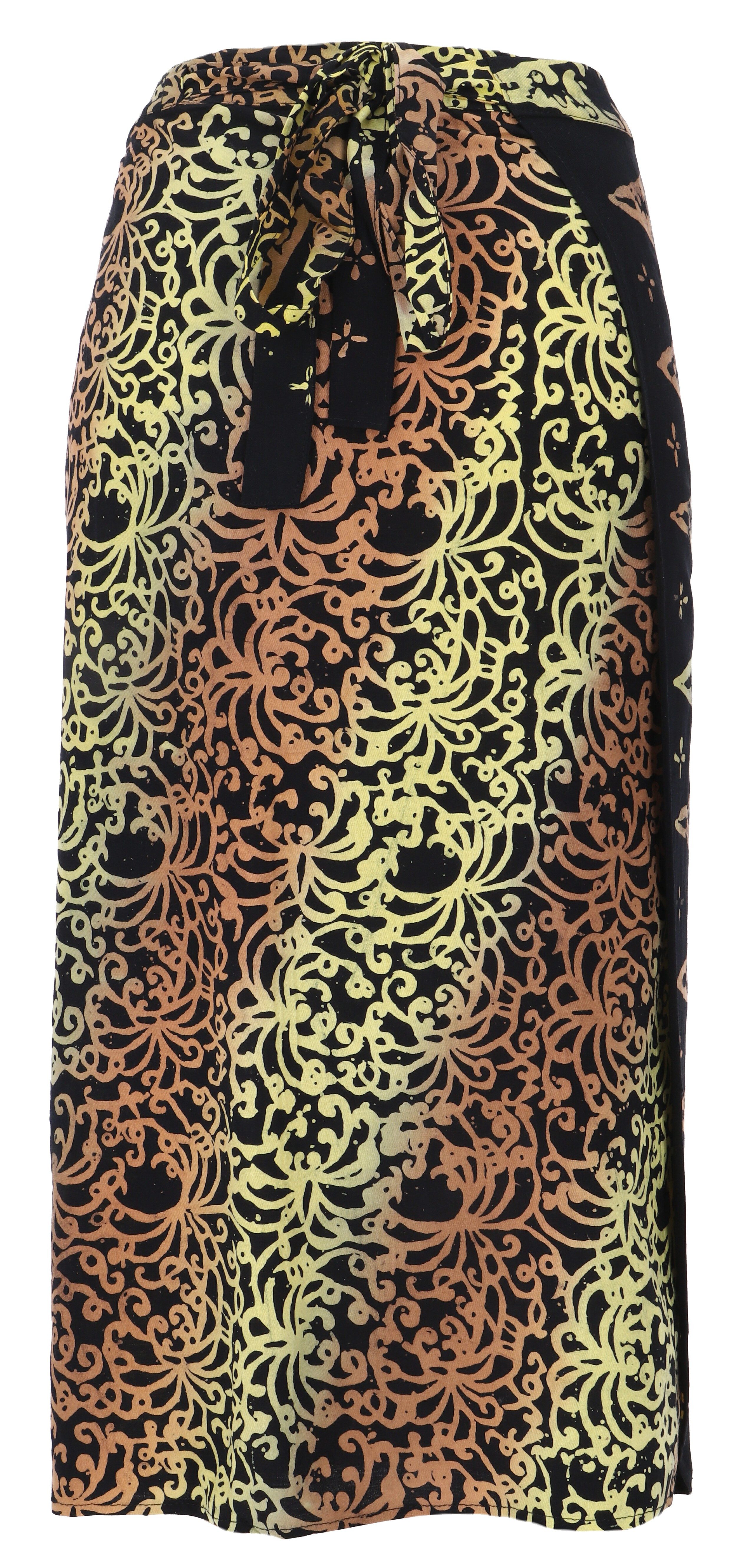 Guru-Shop Minirock 3/4 Wickelrock, Bali Sarong günstig online kaufen
