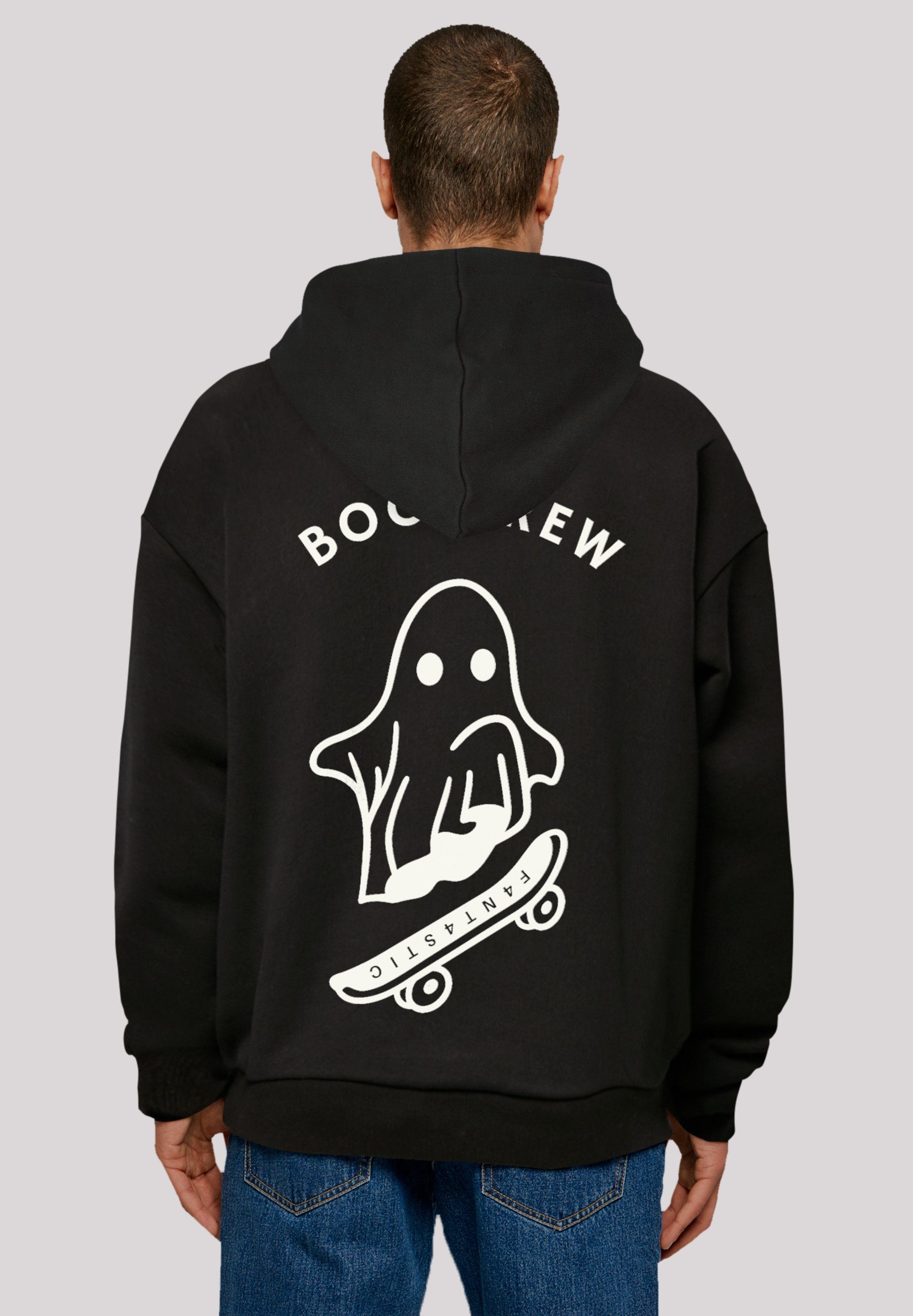 für Outfit Halloween-Vibes F4NT4STIC dein Crew Spooky Boo Print, Hoodie Halloween