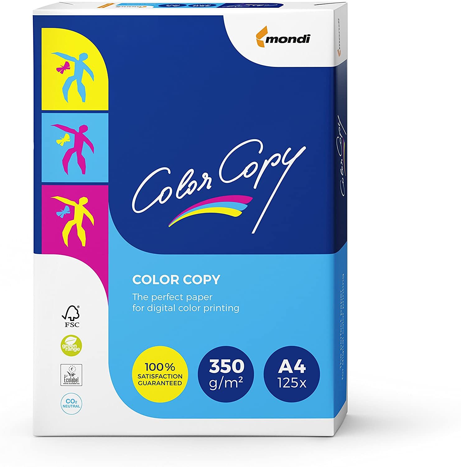 Mondi Business Paper Drucker- und Kopierpapier Mondi Color Copy Laserpapier 350 g/m² DIN-A4 125 Blatt weiß