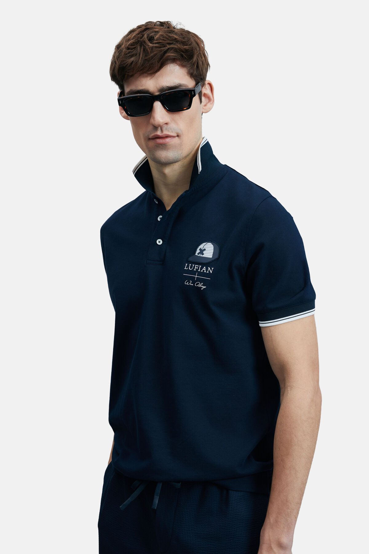 Lufian Poloshirt SANDOR (1-tlg) atmungsaktiv
