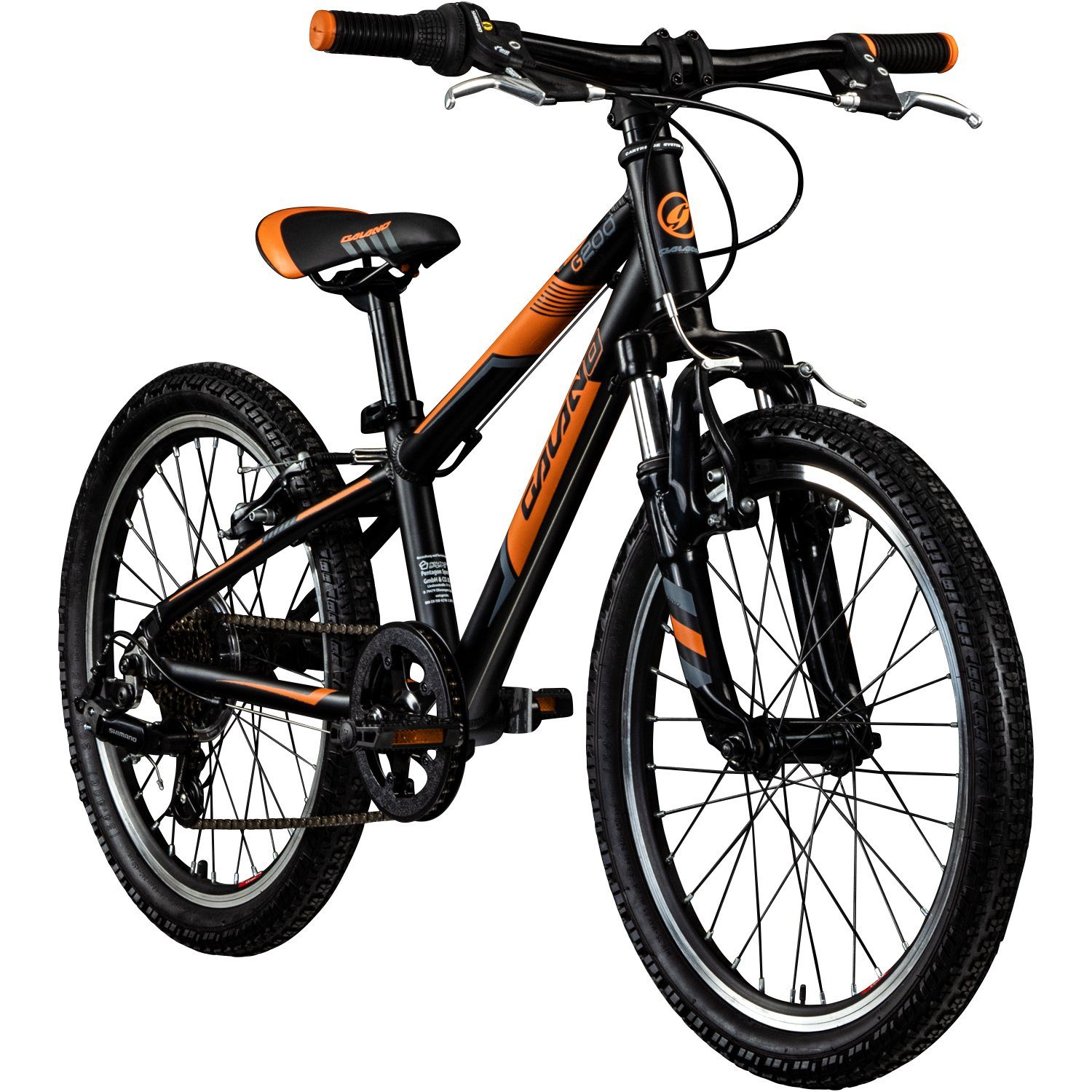 Galano Mountainbike G200 20, 7 Gang, Kettenschaltung, Kinderfahrrad  Mädchen Jungen 120 - 135 cm Fahrrad 20 Zoll ab 6 Jahre