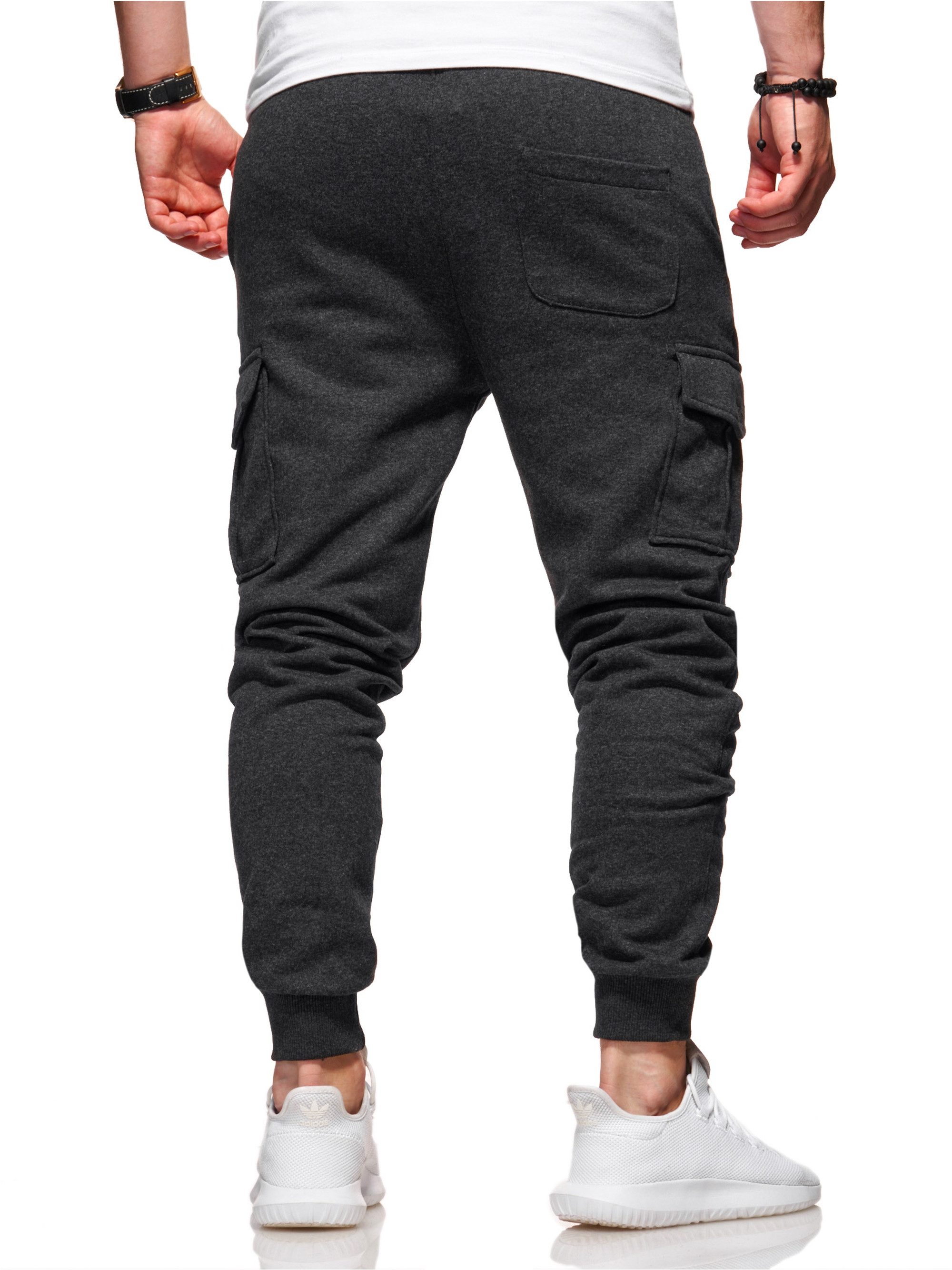 behype Sweathose Combat mit modernen Cargo-Taschen