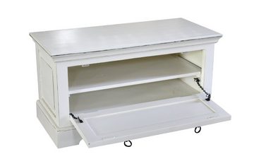 TPFLiving Garderoben-Set Bohol M, (Komplett-Set mit 4 Möbelstücken, mit starken Gebrauchsspuren), 1 Schuhschrank, 2 Garderobenpaneelen, 1 Kleiderschrank