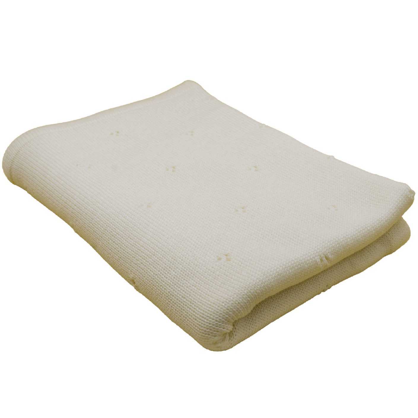 Babydecke Merinowolle Strick 75×100 cm, Blätterschming, Decke für Kinderwagen, Schlafdecke, Geschenk zur Geburt & Taufe