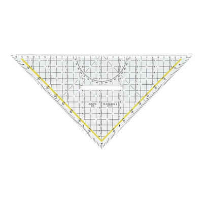 ARISTO Geodreieck AR1648/2, mit Plexiglasgriff und Facette, 32,5 cm Hypotenuse