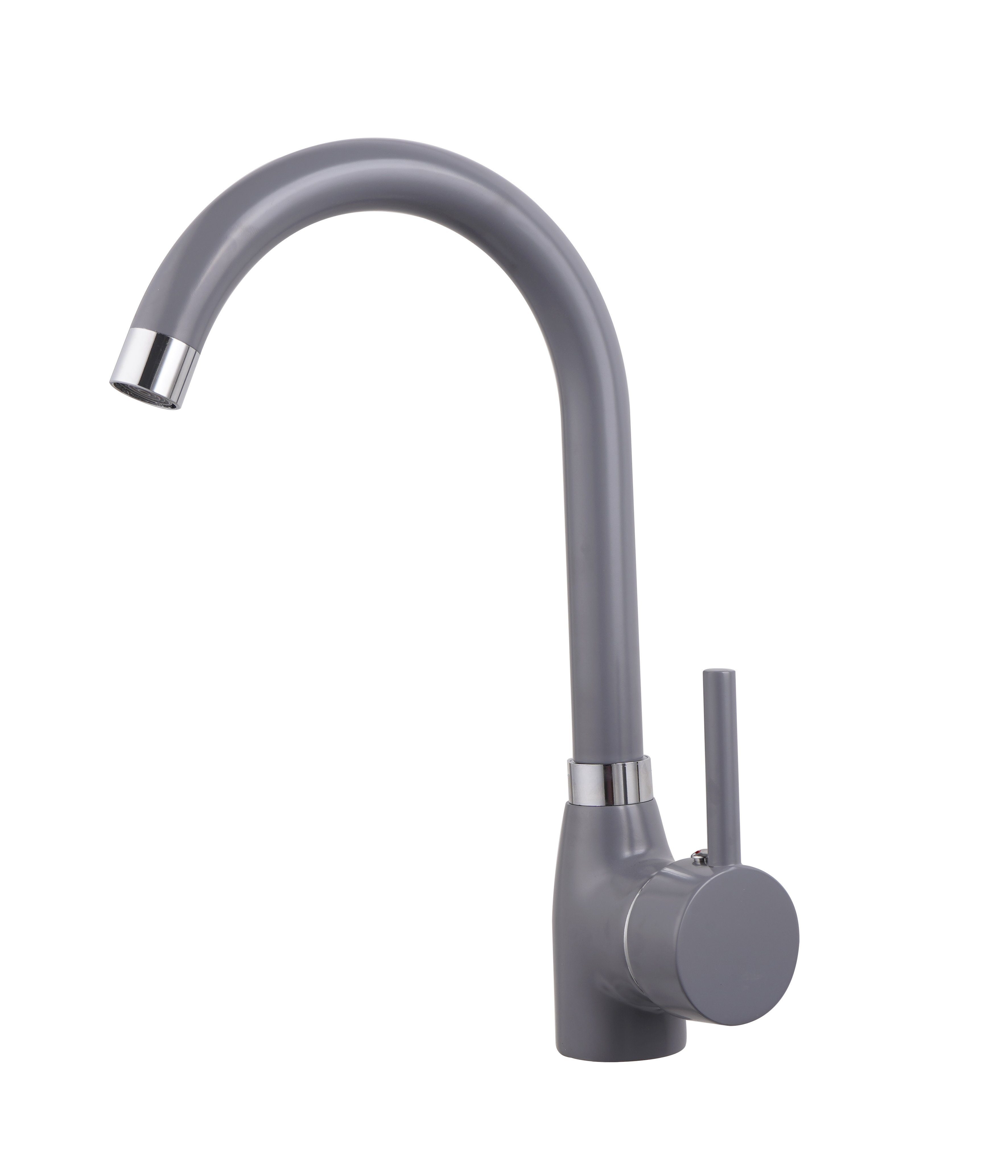 Faizee Möbel Granitspüle Granit Spüle Einbauspüle rund Spülbecken+Drehexcenter+Siphon 49cm, Rund