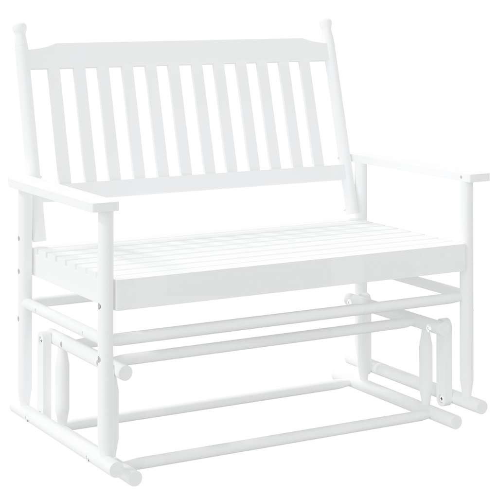vidaXL Schaukelstuhl Schaukelbank Weiß 118x70x104,5 cm günstig online kaufen
