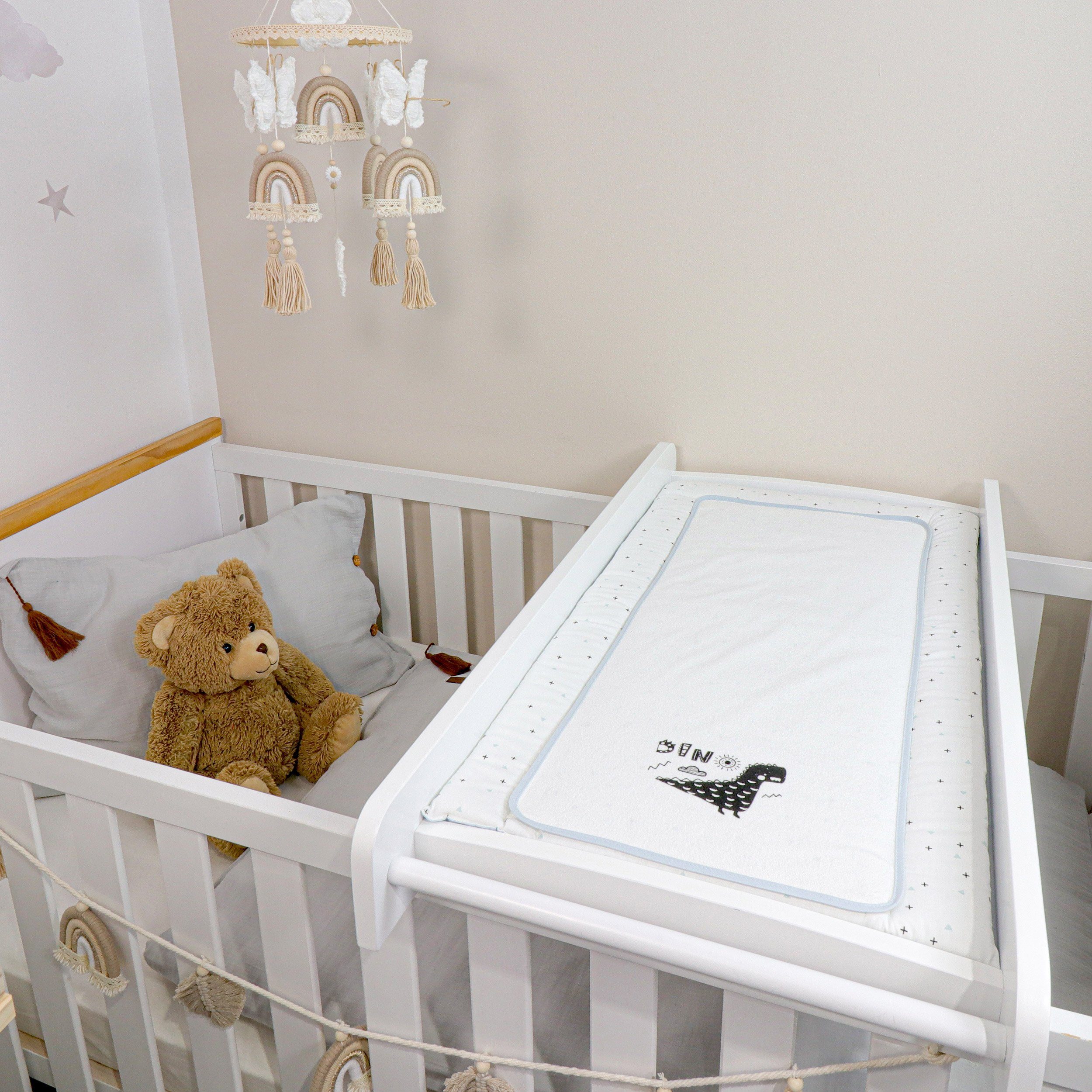 Puckdaddy GmbH Wickelauflage Hedda - Dino 42x76cm für Wickelbrett (1x Wickelauflage)