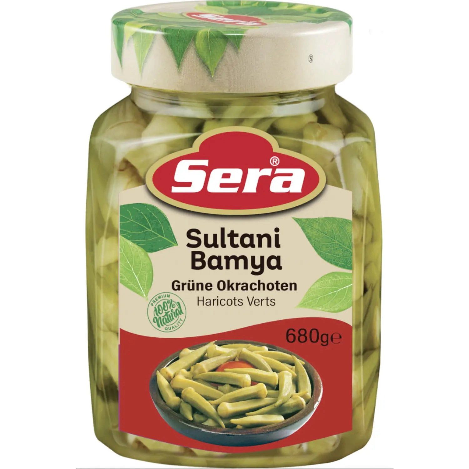 SERA FOOD Gemüsekonserve Sera Okra Gemüsekonserven, 1 x 680,00 g, Zartes Gemüse in Salzlake