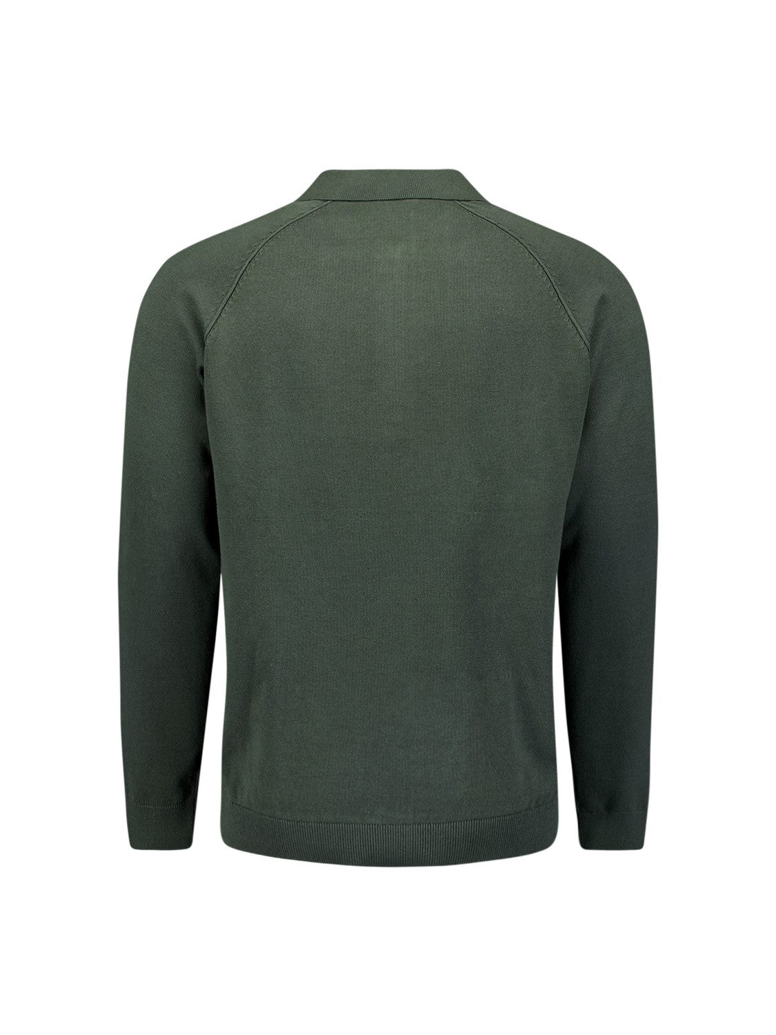 NO EXCESS Stehkragenpullover No Excess Half-Zip-Polo-Pullover Pullover Polo Half Zip Solid