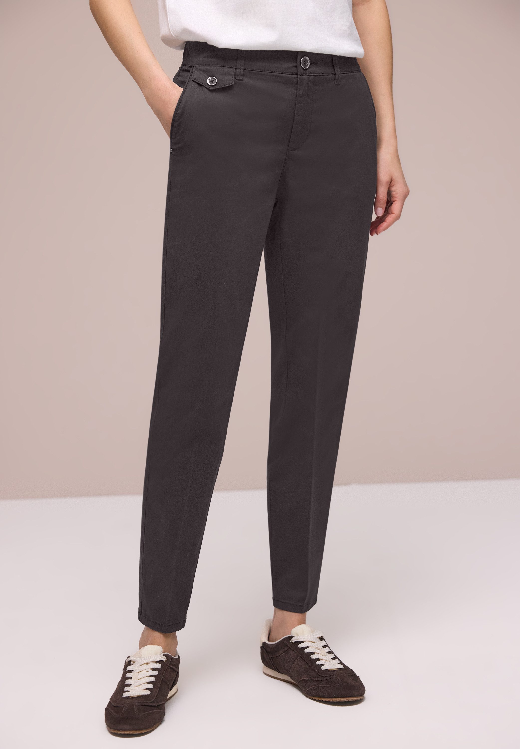 STREET ONE Chinohose aus Twillstoff