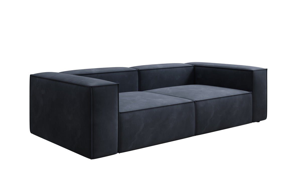 Luxusbetten24 Sofa Designer Sofa Lesley 3 Sitzer, mit Samtbezug
