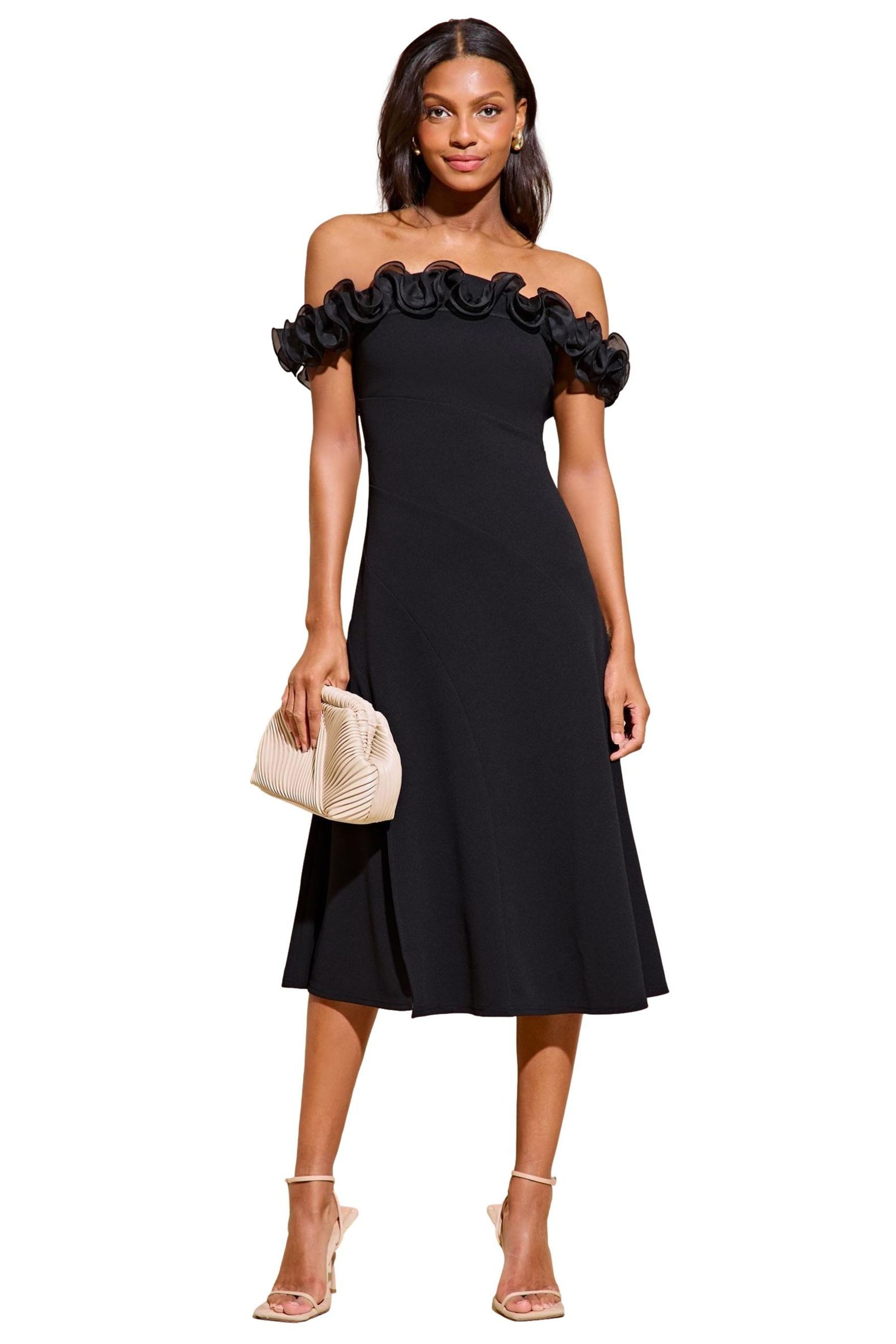 Midikleid Lipsy ausgestelltes Bardot-Midikleid, Petite
