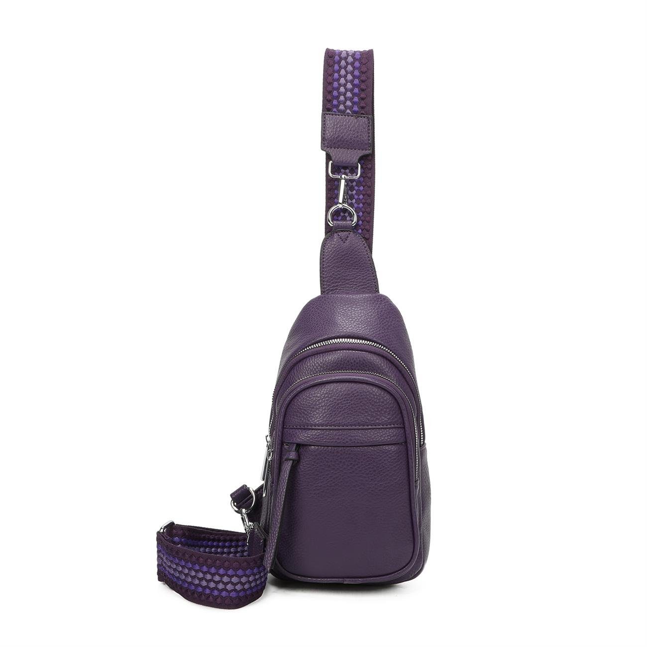 ITALYSHOP24 Schultertasche Damen Sling-Tasche Crossbody Brusttasche günstig online kaufen
