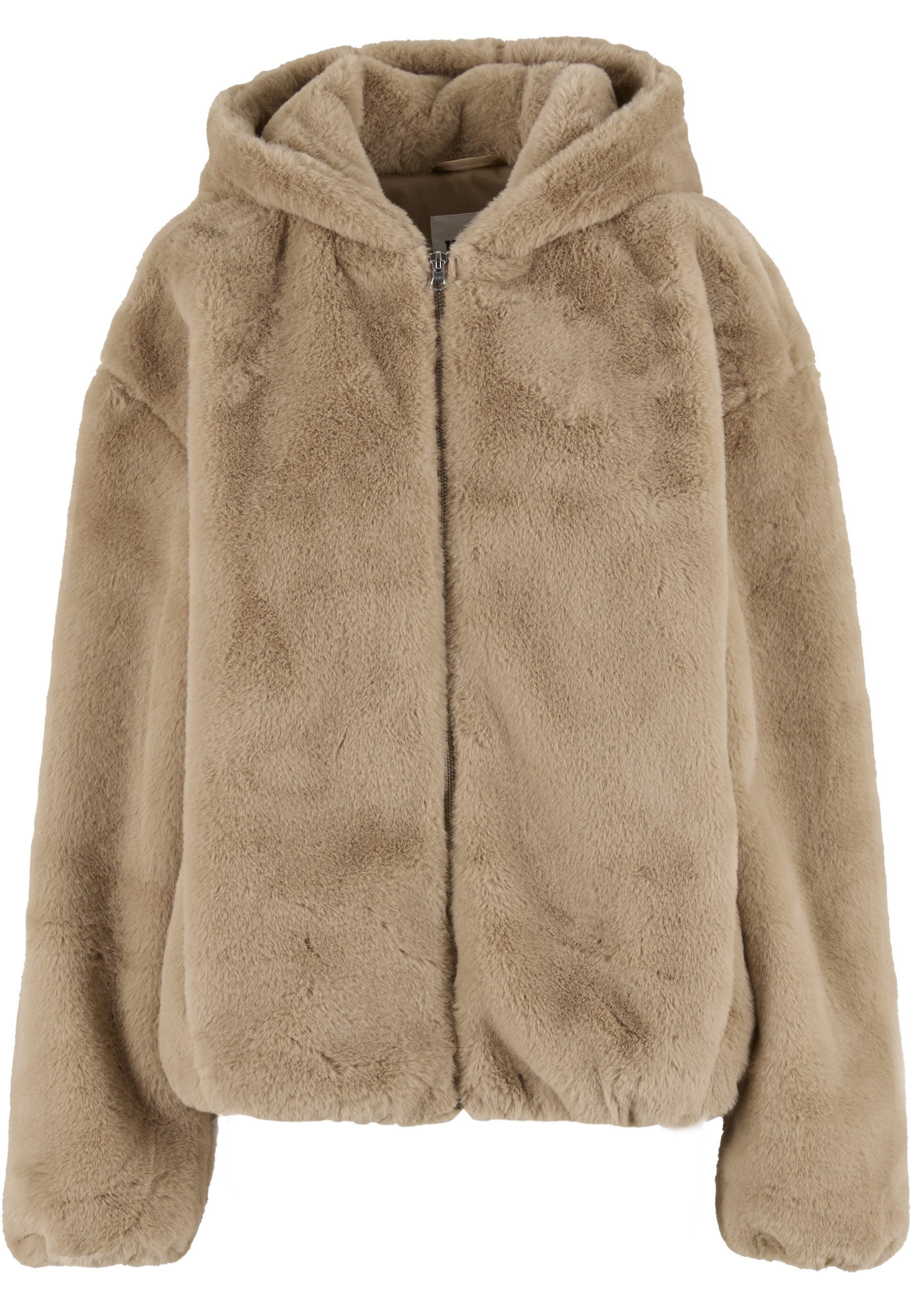 Wintermantel Urban Classics Full Zip Faux Fur Hoodie