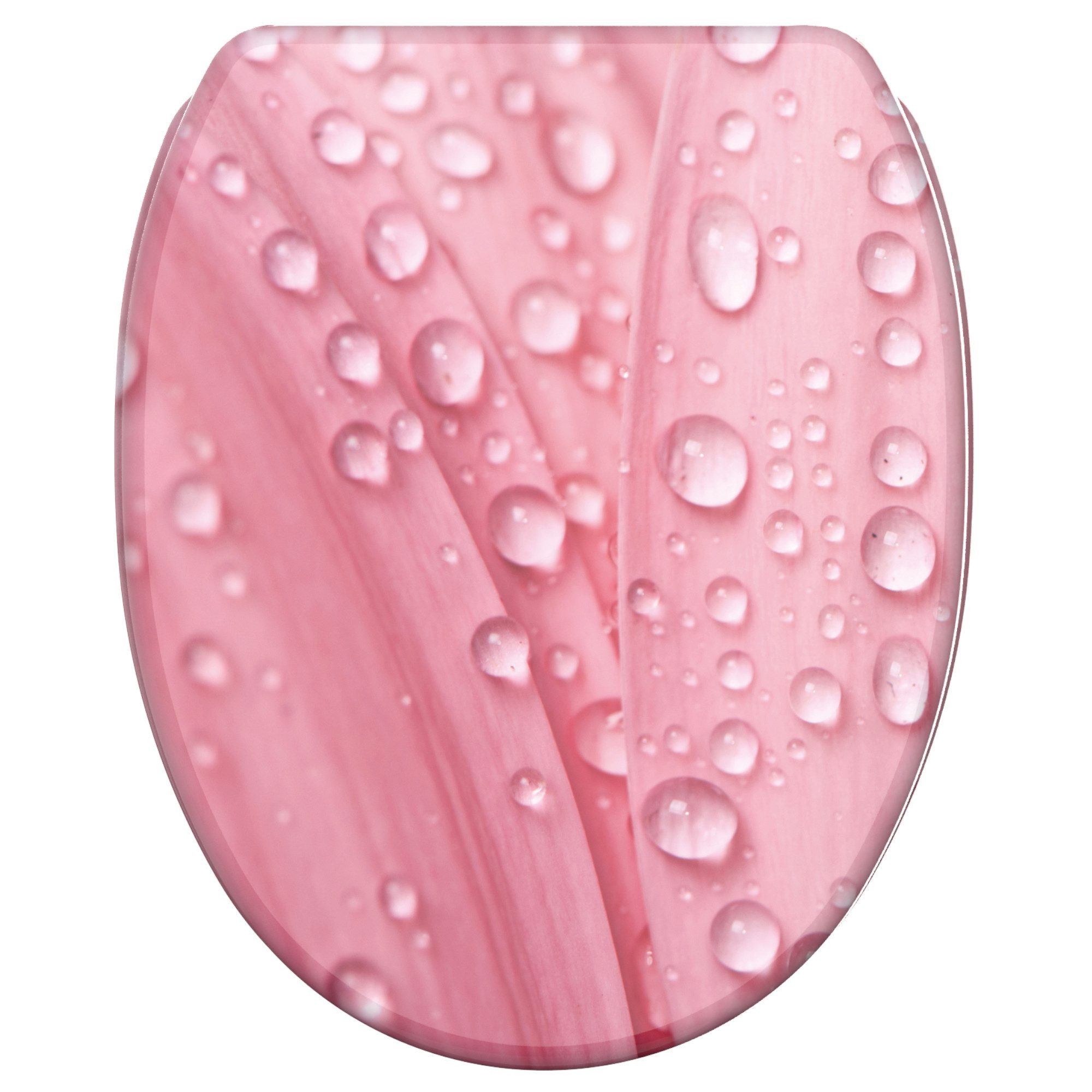 Sanilo WC-Sitz Pink Flower mit Absenkautomatik & Quick Release, Premium Toilettendeckel, abnehmbar, leichte Montage von oben