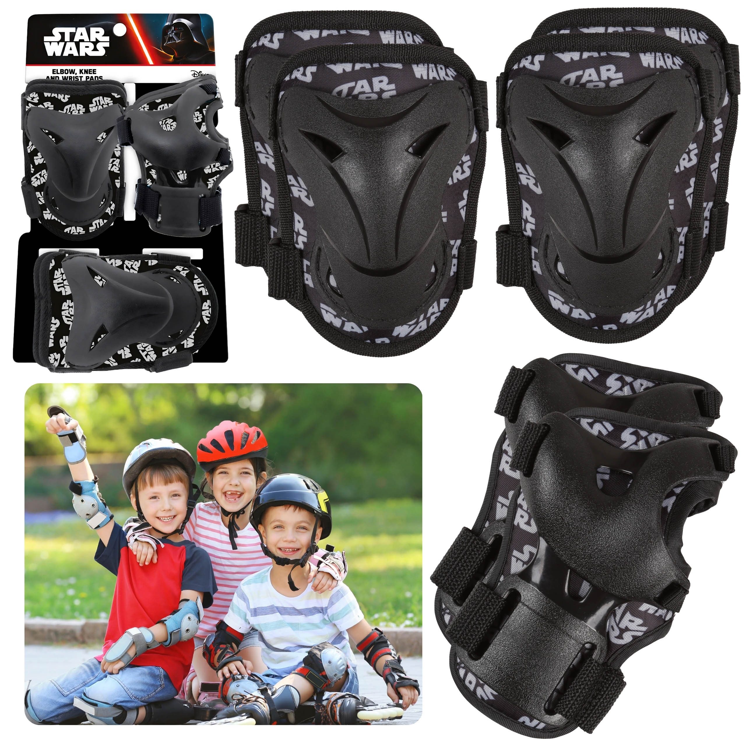 Protektoren-Set Star Wars Schutzset für Kinder – Knie-, Ellbogen- & Handgelenkschützer