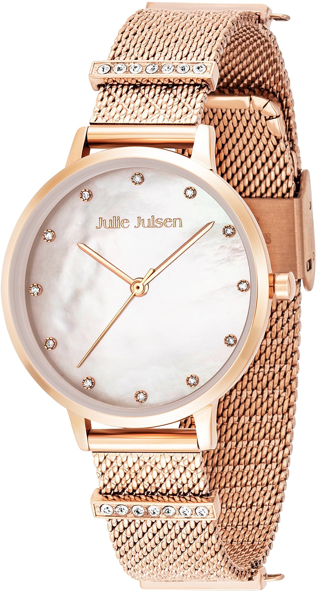 Damen Uhren Julie Julsen Quarzuhr Charming Pearl Rosè, JJW1231RGME-34